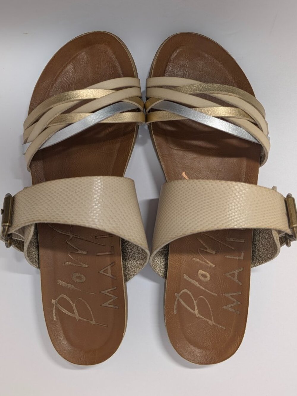 Blowfish Malibu Braided Multi-Band Slide Sandals